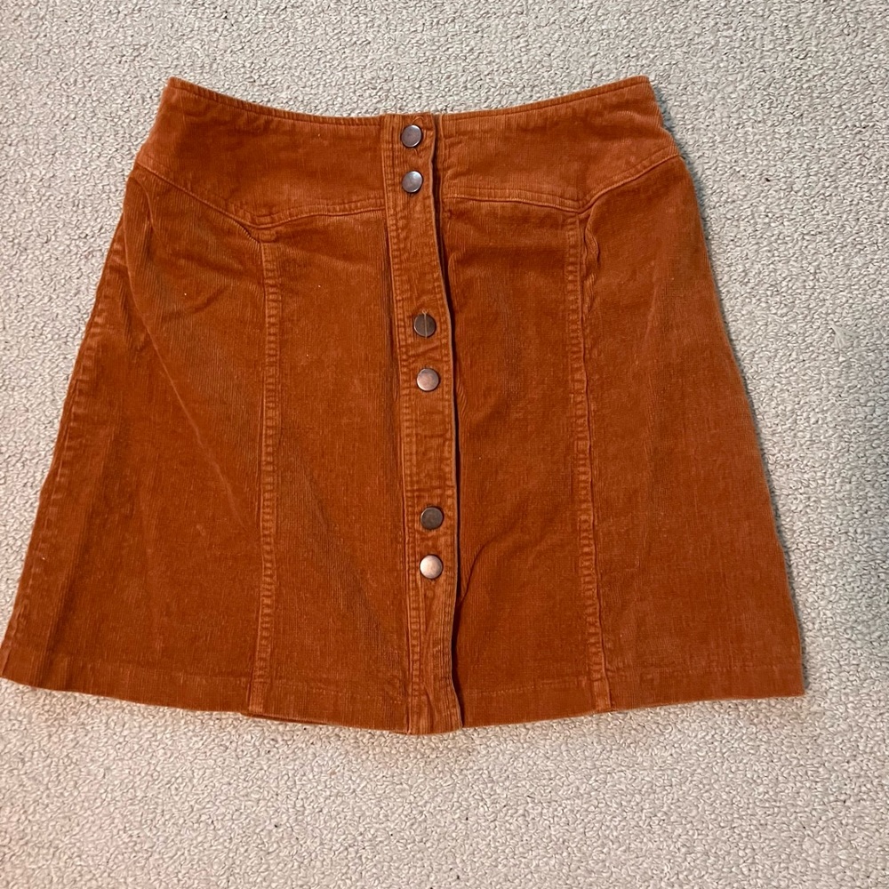 Mini corduroy skirt
